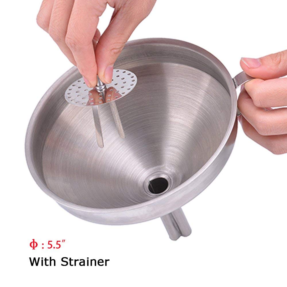 Stainless steel kitchen funnel