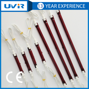quartz short wave halogen heating IR lamp for curing drying