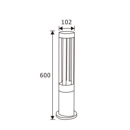 Four Path 7W LED Bollard LightofLed Bollard Lights Uk 7W