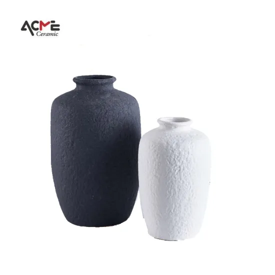 Stylish Nordic Living Room Décor: Customizable Large Ceramic Vase with Matte Finish and Vibrant Floral Patterns for Weddings and Homes