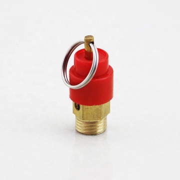 Yellow-Hat BSP Thread Gas Water Burner Safety Relief Valve - High Air Pressure Brass SV Manual RIH