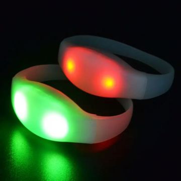 DMX512 Pixel Custom Elastic LED Wristbands - Remote Control LED Light-Up Bracelets for Events