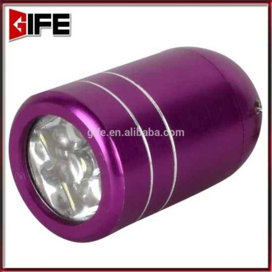 Factory Bulk Sale Cheap Price Small Mini led Bright 6 led aluminium mini flashlight with keychain