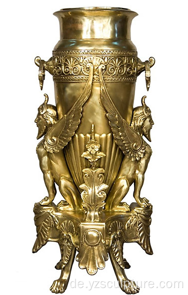 Religiöse Luxus Golden Bronze Vase Statue