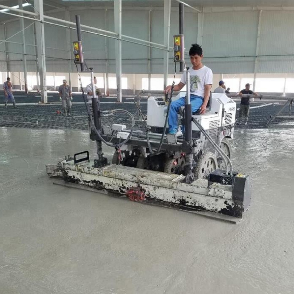 3D Ride-on Laser Guided Concrete Screed