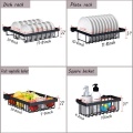 Stainless Steel 2 Ties Storage Holders Racks Kitchen Accessories Drying Storage Rack Over Sink