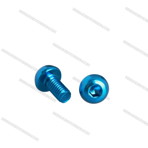 Hardware precision 7075 Colourful anodized Aluminum Screw