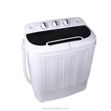Portable Compact Homeleader W02-014 Washing Machine - 7.93lbs Capacity, Twin Tub, Black and White