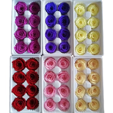 4-5 cm Preserved Eternal Roses for DIY Gifts and Decor