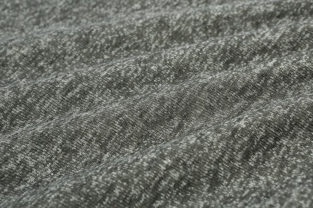 POLY BRUSHED MELANGE COLOR KNIT FABRIC