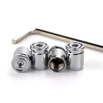 Car Styling: Zinc Alloy Anti-Theft Sport Car Tire Valve Covers and Airtight Wheel Tires Air Covers