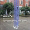 Cortina de cuentas de cristal decorativa azul claro para ventana / puerta