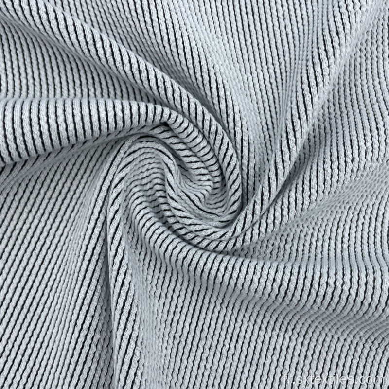 Tissu de tricot à bulles de serpent en polyester double face