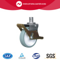 Gray PU Round Stem Swivel Scaffolding Caster