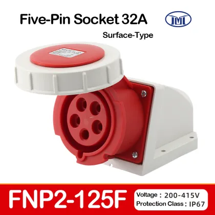 Industrial Blue Surface Mount Socket 16A 32A Wall Socket Manufacturers