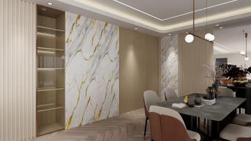 Custom Modern Glossy UV Marble Sheet