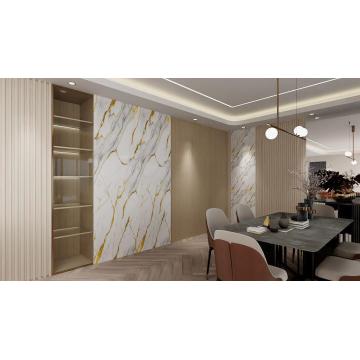 UV được chữa khỏi bằng đá cẩm thạch chống cháy chống thấm nước 3h độ cứng hoàn thiện Eco an toàn PVC Bảng điều khiển tùy chỉnh Thiết kế tường Backsplash