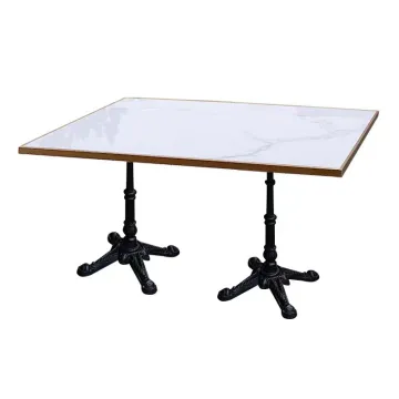 Customized Black Marble Table Top for Restaurant Tables