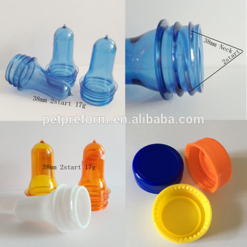 Screw Cap plastic bottle 17g 38mm 2start PET Preform