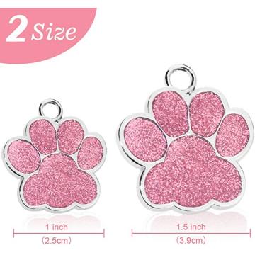 New Creative Cute Metal Logo Paw Tag