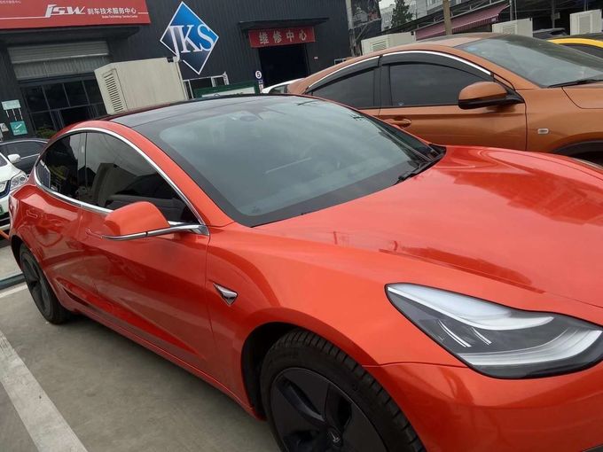 Ultra Gloss Lava Orange Car Film