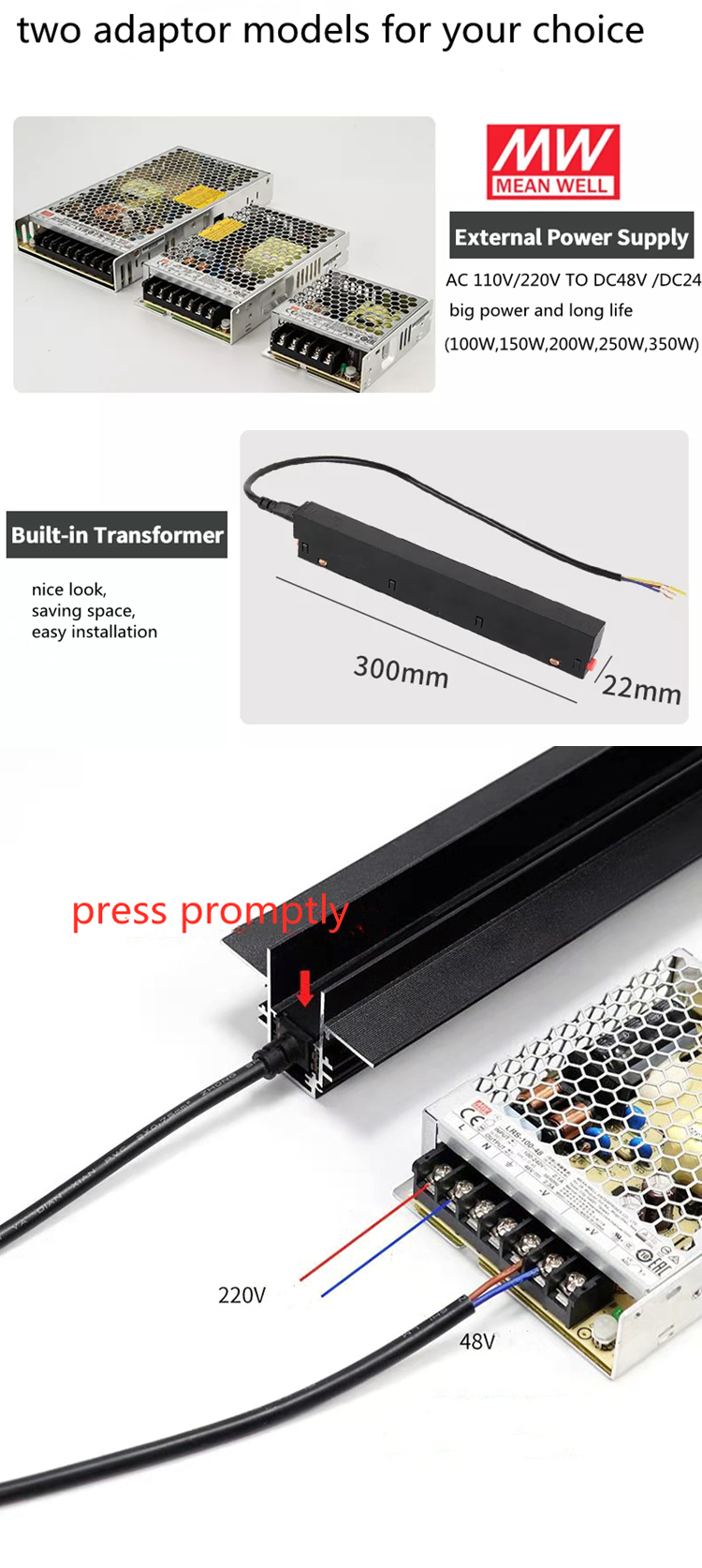 Power Supply For The Magnetic Track Lighting 11