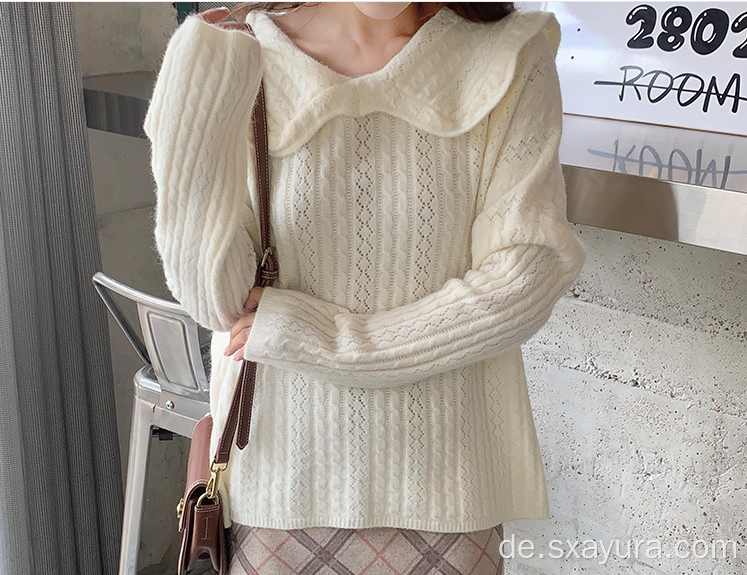 Hot Sale Fashion French Kragen lose Pullover Pullover