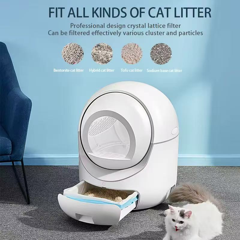 Smart automatic cat litter box