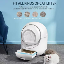Self cleaning deodorizer cat litter box
