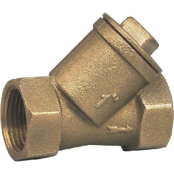 Brass F× F strainer valves with drain cap