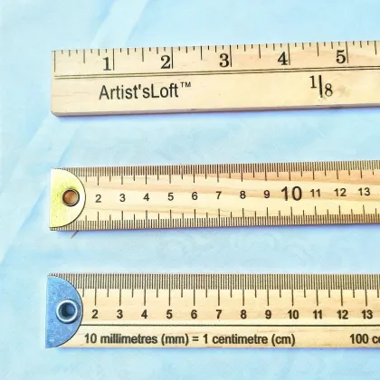 1 Meter Wooden Ruler - School Classroom Stationery Supply