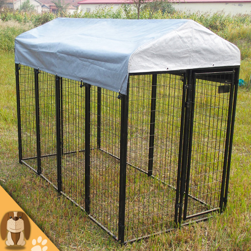 Outdoor large metal welded boarding kennel