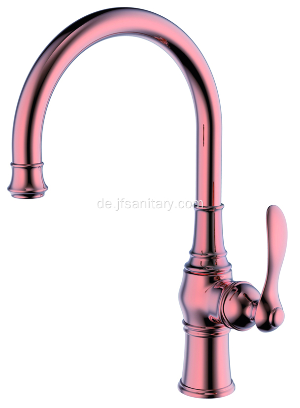 Kupfer kurze Eingriffsküche Wasserhahn Rose Gold