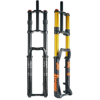 15/20x110mm Boost Downhill Forks for E-bikes: 27.5" and 29-inch Double Crown Suspension Forks with Hydraulic Lockout