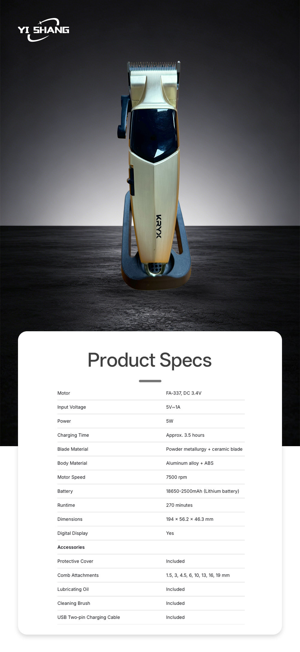 _Hair clipper 718-2X