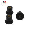 Black Rubber nut M4 M5 M6