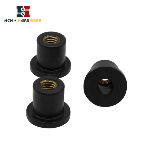 Rubber Nut Black Rubber nut M4 M5 M6 Factory