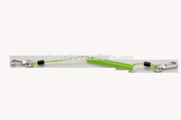 PU coating tools lanyard with two swivel hooks