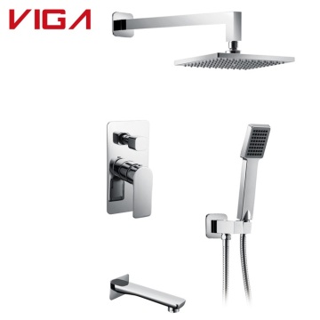 Factory Wholesale 3 Function Shower Column Set with Pressure Balance Valve