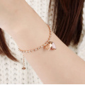Brazalete de cuerda del corazón de titanio elegante