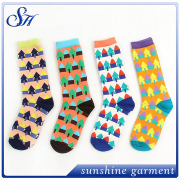 mens carton dress socks custom logo for small qunatity