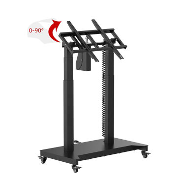 Contuo Heavy Duty 52-84 Inch Conference Mobile LED Screen Stand Cart 360 Degree Rotation TV Troli di Roda