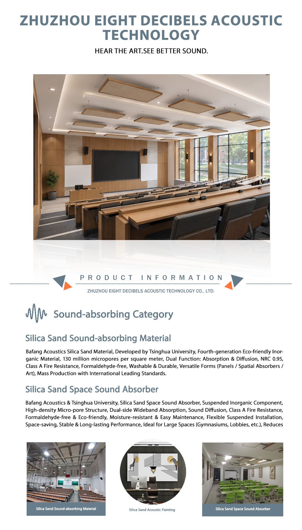 5-AcousticSand Ceiling Acoustic Absorber
