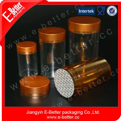 empty clear pet medicine bottle