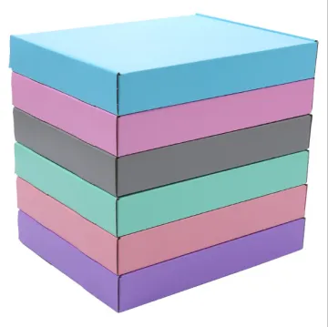 colorful corrugated packaging shoe gift box