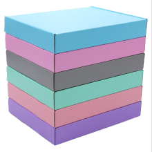 colorful corrugated packaging shoe gift box