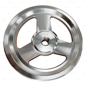 Aluminum Hand Wheel with Revolving Handle for CNC Machines by Tina Hou