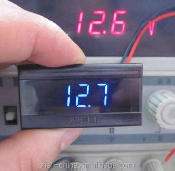 12V Loop Power Panel Meter - 3 Digit Mini Voltmeter