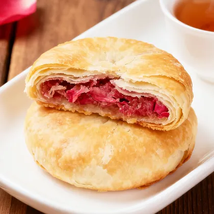 Double-petaled Red Rose Pie