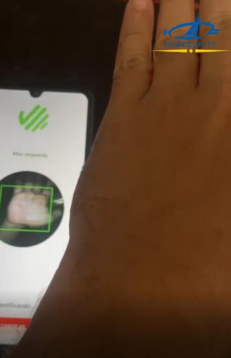 Brazil's new payment option, HFSecurity palm vein device allows consumers to "lift their hand" and pay